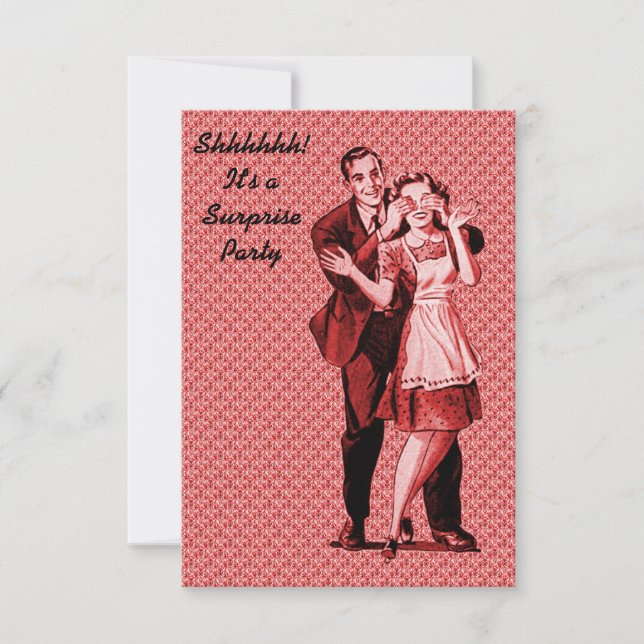 Retro-Party V2 Einladung (Vorderseite)