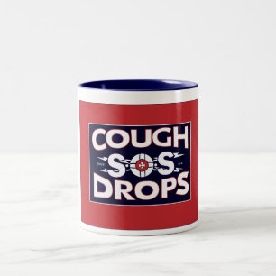 Retro PAS-Husten-Lutschbonbon-Tasse Zweifarbige Tasse