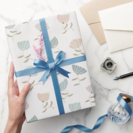Retro Pastel-Blume Geschenkpapier