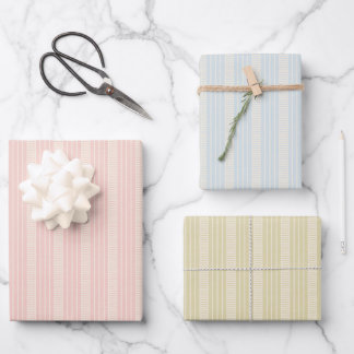 Retro pastel boho wrapping paper for Christmas Geschenkpapier Set