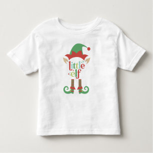 Retro Pastel Christmas Little Elf Kleinkind T-shirt