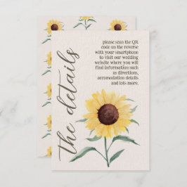 Retro Pastel Color Daisy Wedding Begleitkarte