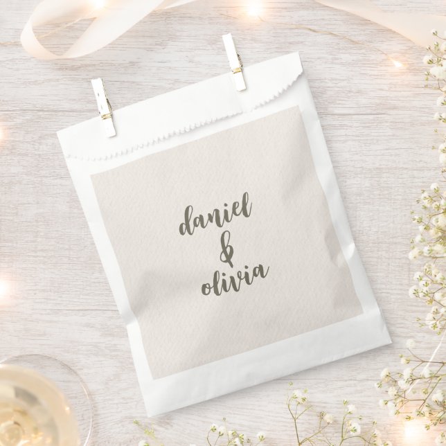 Retro Pastel Color Daisy Wedding Geschenktütchen (Ausgeschnitten)