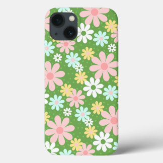 Retro Pastel Daisy Blume mit Punkten Case-Mate iPhone Hülle