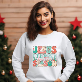 Retro Pastel Jesus ist der Grund für die Jahreszei Sweatshirt