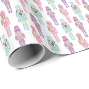 Retro Pastel Nutcracker Ballet Familienferien Geschenkpapier