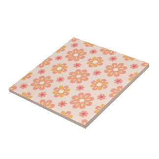 Retro-Pastell-Blumen-Mosaik-Fliese aus Keramik Fliese