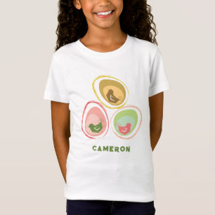 Retro-Pastell-Farbene Küken Chic Süße Ostereier T-Shirt
