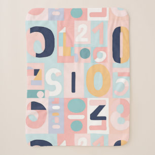Retro-Pastell-Geometrische-Abstrakte-Formen Sherpadecke