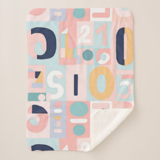 Retro-Pastell-Geometrische-Abstrakte-Formen Sherpadecke
