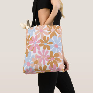 Retro-Pastell-Groovy-Daisy-Blumenmuster