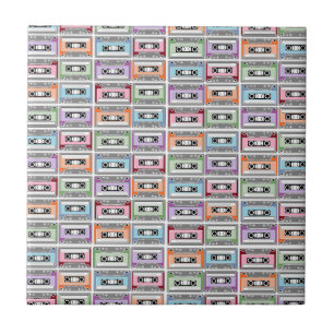 Retro-Pastell-Kassettenmuster Fliese