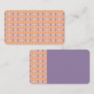 Retro-Pastell-Pixel-Mosaik-Geometrisches Muster Visitenkarte