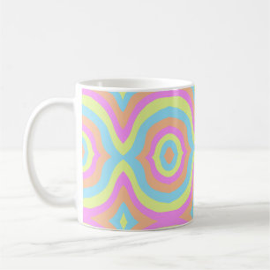 Retro-Pastell-Regenbogen Kaffeetasse