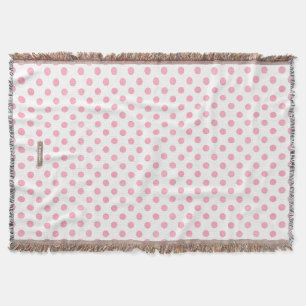 Retro-Pastell-Rosa-Weiße-Punkte-Muster Decke