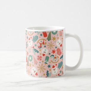Retro-Pastell-Weihnachten Kaffeetasse