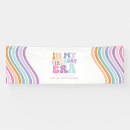 Retro Pastellfarben Moderne Geburtstagszeit Banner