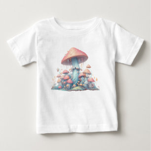 Retro Pastellpilze in sanften Farben 02 Baby T-shirt