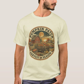Retro-Patch Pumpkin Patch Erntezeit 1970er Jahre F T-Shirt