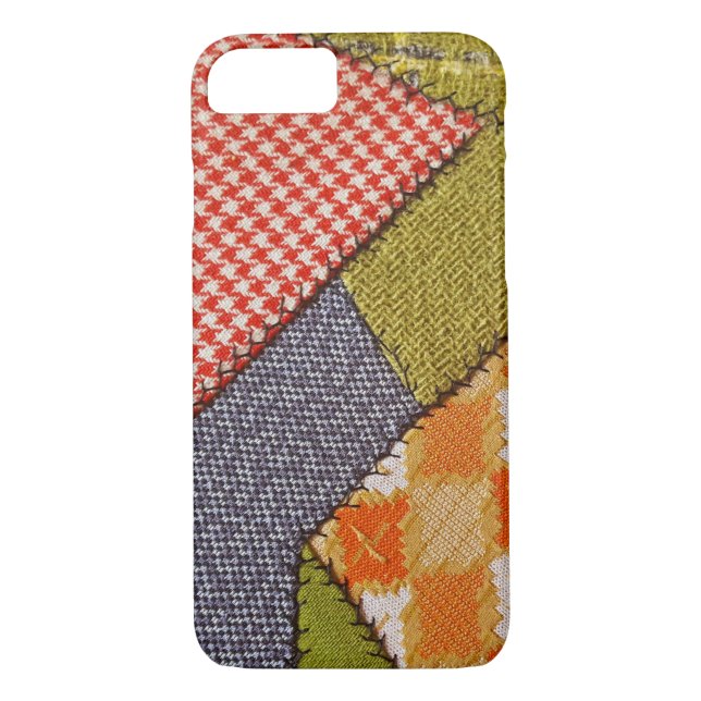 Retro-Patchwork verrückte Quilt-Design Case-Mate iPhone Hülle (Rückseite)