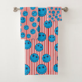 Retro Patriot Badhandtuch Set