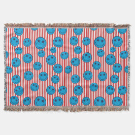 Retro Patriot Smiley Gesicht Decke