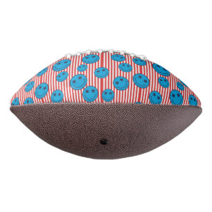 Retro Patriot Smiley Gesicht Football