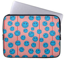 Retro Patriot Smiley Gesicht Laptopschutzhülle