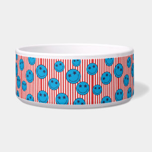 Retro Patriot Smiley Gesicht Napf