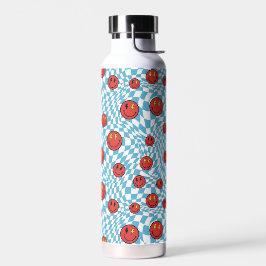 Retro Patriot Smiley Gesicht Trinkflasche