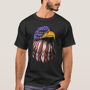 Retro Patriotic USA I American Flag I Retro 4th Ju T-Shirt