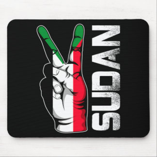 Retro Patriotischer Sieg Sudan-Flagge Finger Mousepad