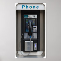Retro Payphone Design, Vintage Telefonkabine Art