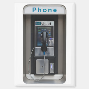 Retro Payphone-Design, Vintage Telefonzelle Kunst Magnet