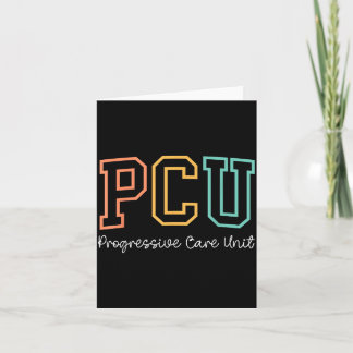 Retro PCU Progressive Care Unit RN Krankenschweste Karte