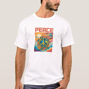Retro Peace Graphic-Shirt T-Shirt