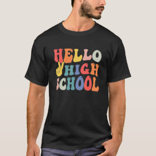 Retro Peace High School Lehrerin Studentin erster  T-Shirt