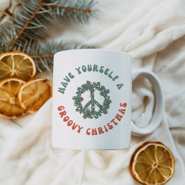 Retro Peace Sign Haben Sie sich ein großartiges We Kaffeetasse