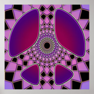 RETRO PEACE SIGN POSTER