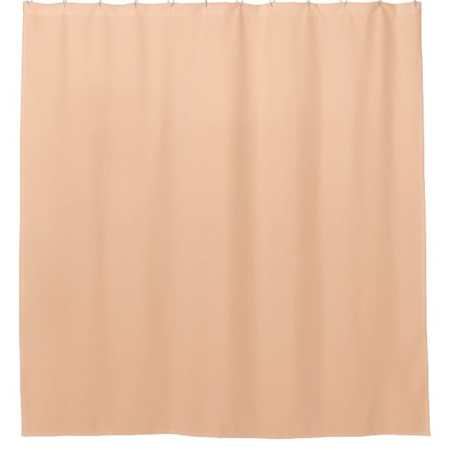 Retro Peach Duschvorhang (Vorderseite)
