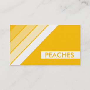 Retro PEACHES Visitenkarte