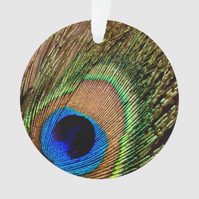Retro Peacock Ornament (Vorderseite)