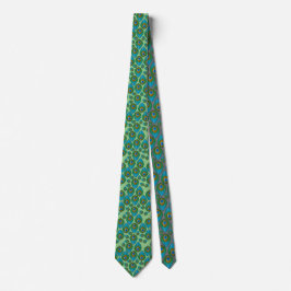 Retro Peacock Pattern Neck Tie Krawatte