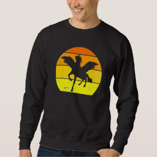 Retro Pegasus Vintag Pegasus Silhouette Tier 8 Sweatshirt