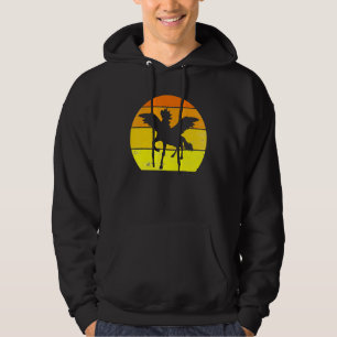 Retro Pegasus Vintag Pegasus Silhouette Tier Hoodie