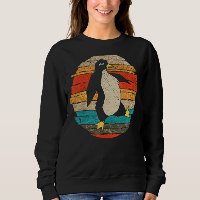Retro Penguin Sweatshirt (Vorderseite)