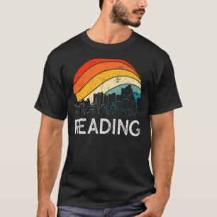 Retro Pennsylvania Reading Skyline Vintag Urban S T-Shirt