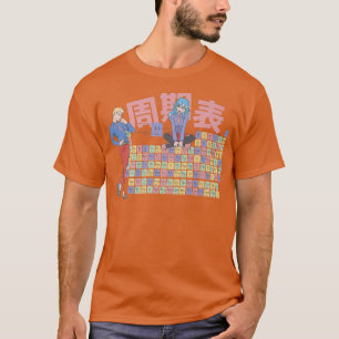 Retro Periodic Table Anime Style Chemistry 90's Ae T-Shirt