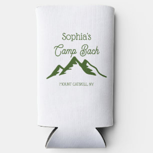 Retro Personalisiert Camp Bach Gebirge weiß Selters Dosenkühler