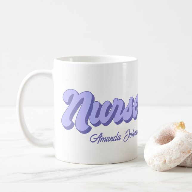 Retro Personalisierte Tasse (Mit Donut)